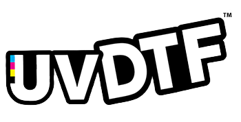 /></p> <p>UV DTF ink is used to print to UVDTF sheets or UVDTF film rolls. Instead of printing directly to hard objects as you would with UVDIRECT printing (which could be limited in production environments, owing to only being able to print to 1 object at a time, or limited to materials that are not iregularly shaped), you can print instead with your UV printer to UVDTF Sheets, essentially creating UV printed stickers or decals. Then simply peel and transfer your UV 