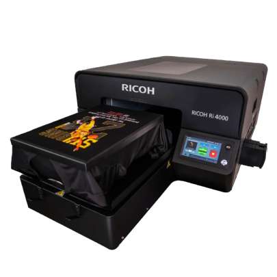 RICOH RI4000 Printer (Includes Software, Standard Platen, Training and Onboarding) - does automated pretreatment / enhancing, includes supplies